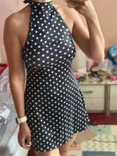 Amélie Polka-Dot Neckholder-Kleid